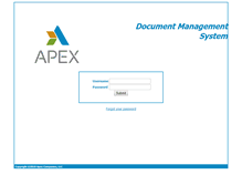 Tablet Screenshot of dms.apexcos.com